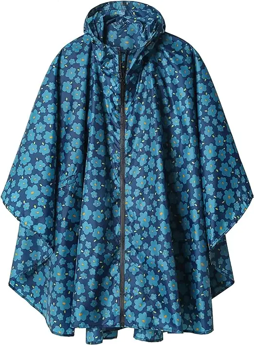 SaphiRose Unisex Rain Poncho Raincoat Hooded for Adults Women - 81vjc0jbfl._ac_sx522_